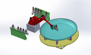 Particolare cella robotica